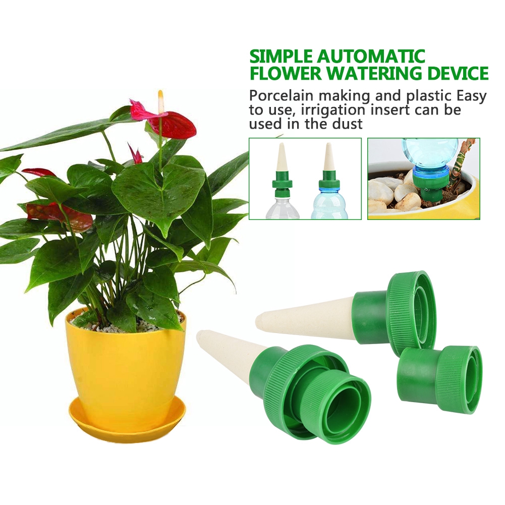 Automatic Water Stakes Ceramic Plastic Plant Potted Garden Self Watering Tool