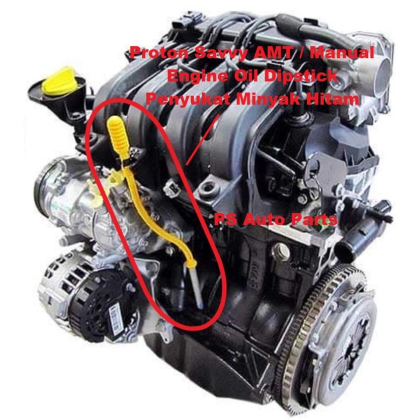 Proton Savvy Engine Oil Dipstick Savvy Penyukat Minyak Hitam
