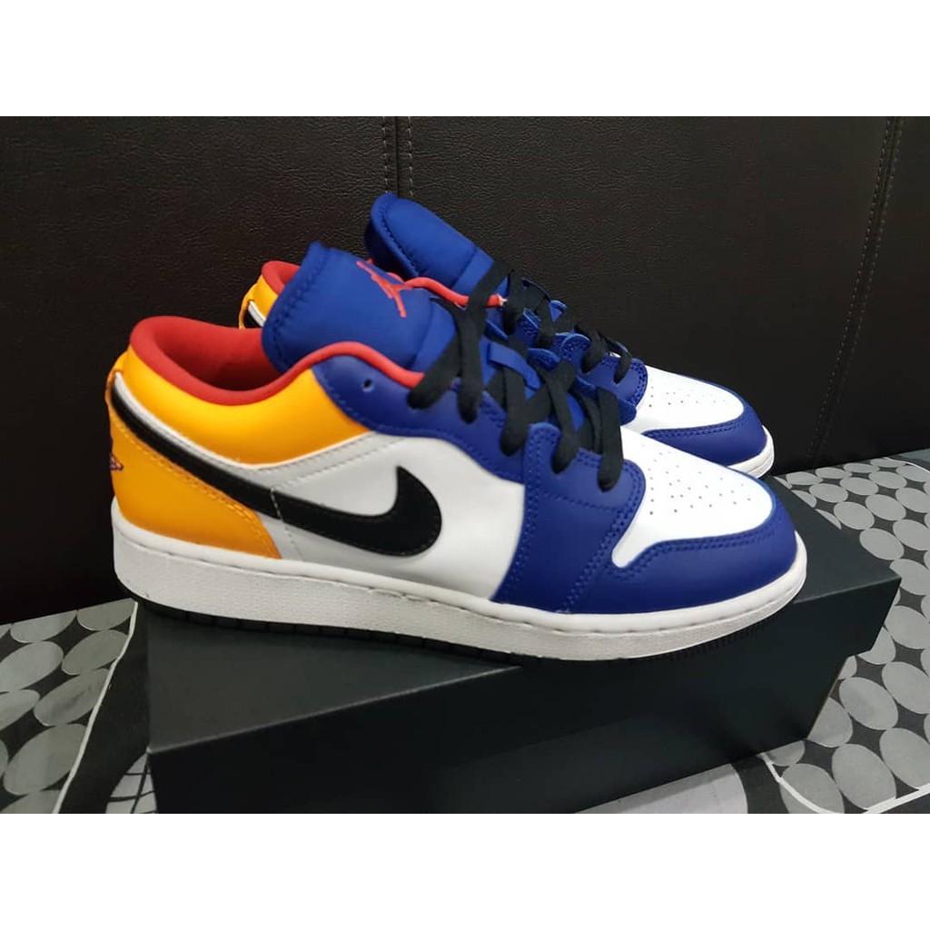 Air Jordan 1 Low Royal Yellow Shopee Malaysia