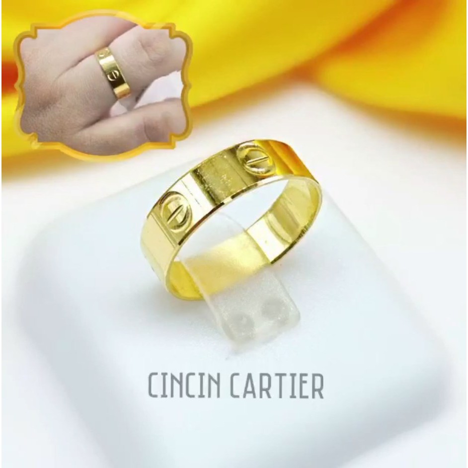 Cincin Cartier Rings Emas 916 Emas 