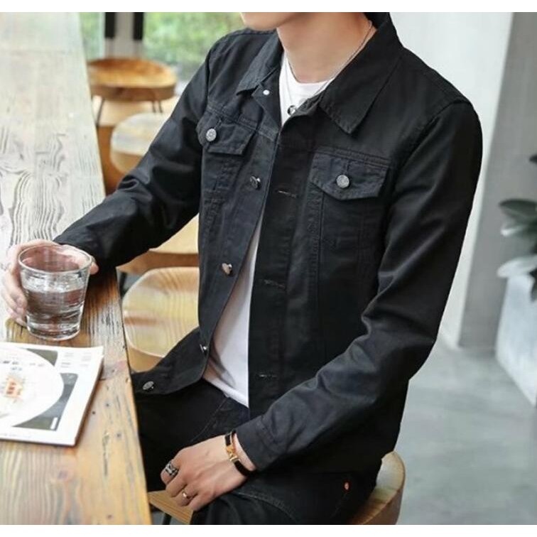 2019 denim jacket Korean Slim men's jacket trend handsome student jeans