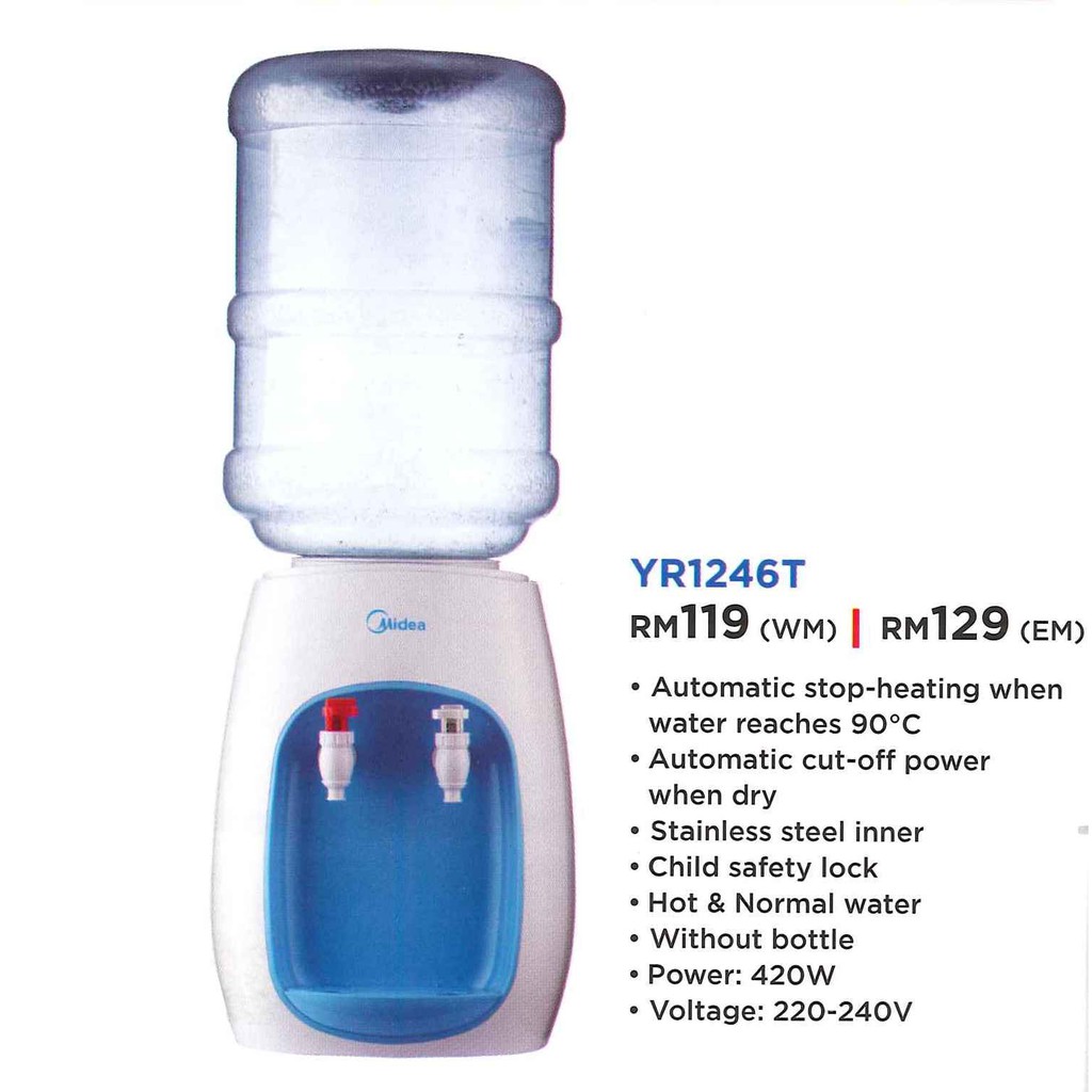 Midea Electric Water Dispenser YR1246T Hot and Normal (Without Bottle