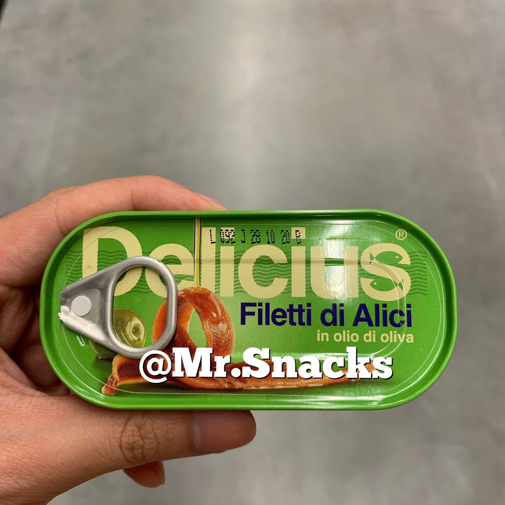 Delicius Anchovy Fillets in Olive Oil 46g Shopee Malaysia