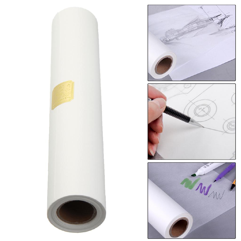 46Mx30.5CM Transparent Draft Art Sketch Butter Paper Tracing Paper Roll
