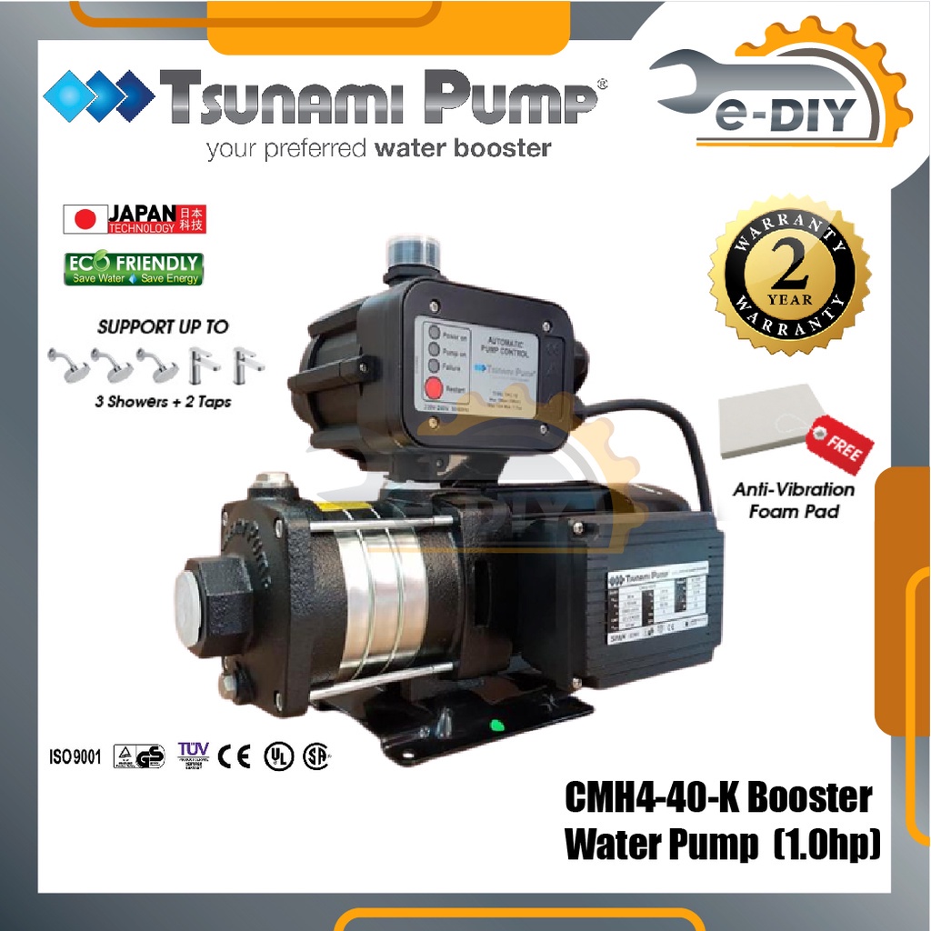 Tsunami Water Pump 1hp Tsunami Booster Pump Pressure Water Pump Shower