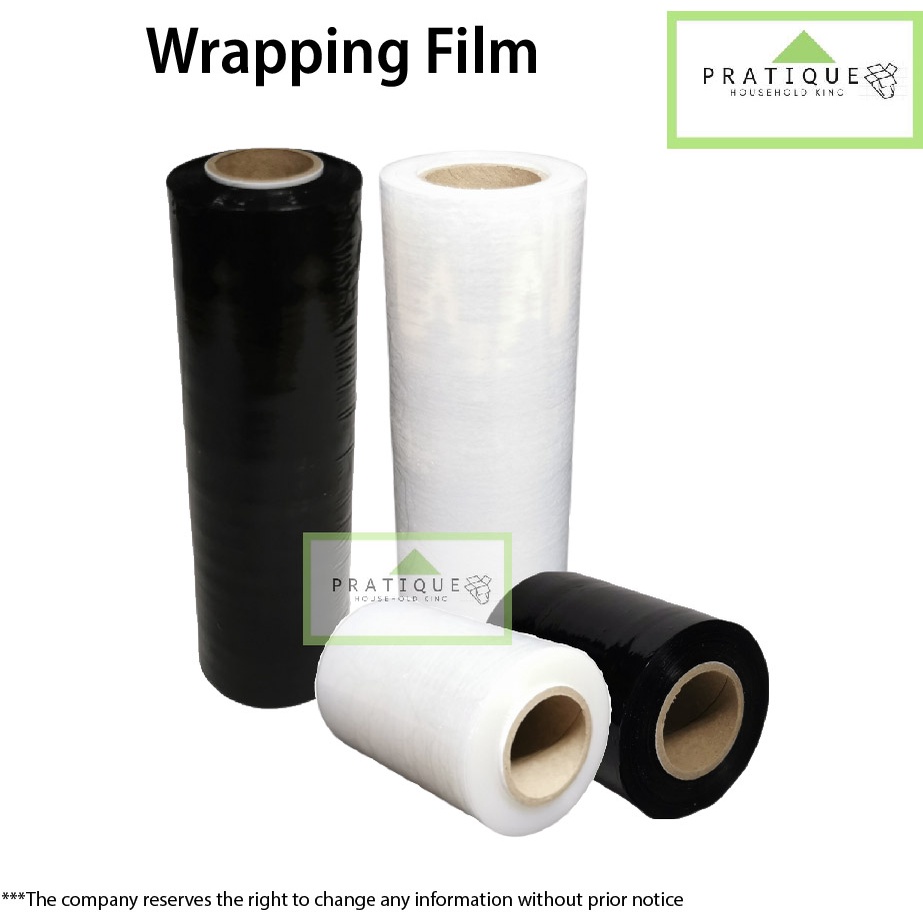 100mm & 250mm Baby Roll Stretch Film / 100mm Clear / Black Wrapping