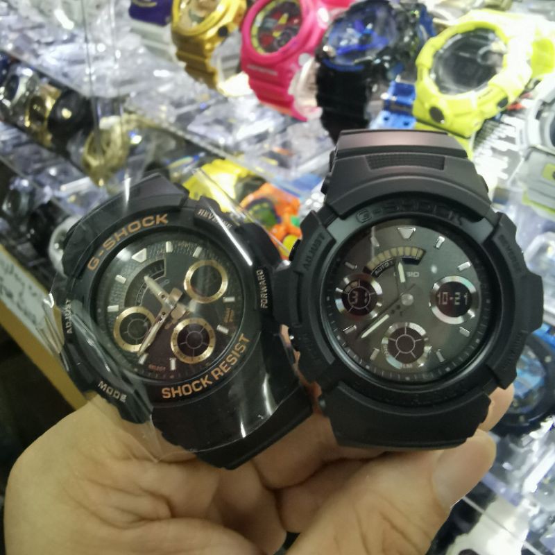 Original Casio G Shock Aw 591bb 1a Waterproof Resin Band Analog Digital Shopee Malaysia