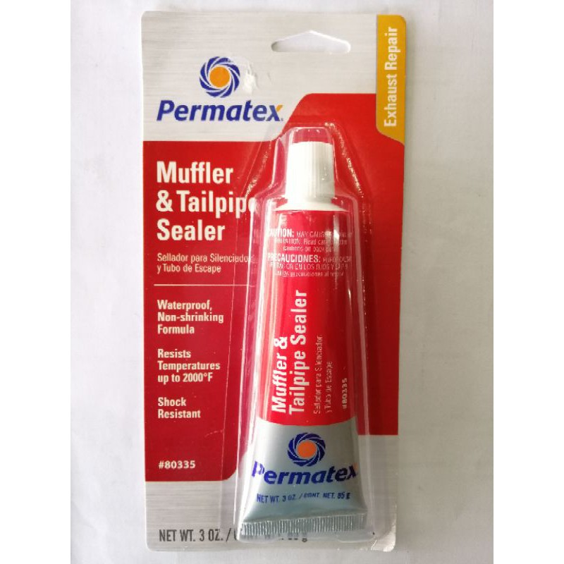 PERMATEX MUFFLER & TAILPIPE SEALER 85g EXHAUST PIPE GUM EXHAUST PIPE