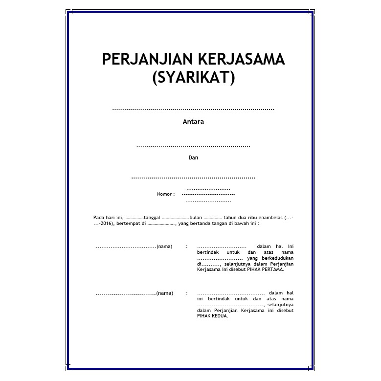 Buy FORMAT SURAT PERJANJIAN KERJASAMA (SYARIKAT)  SeeTracker Malaysia