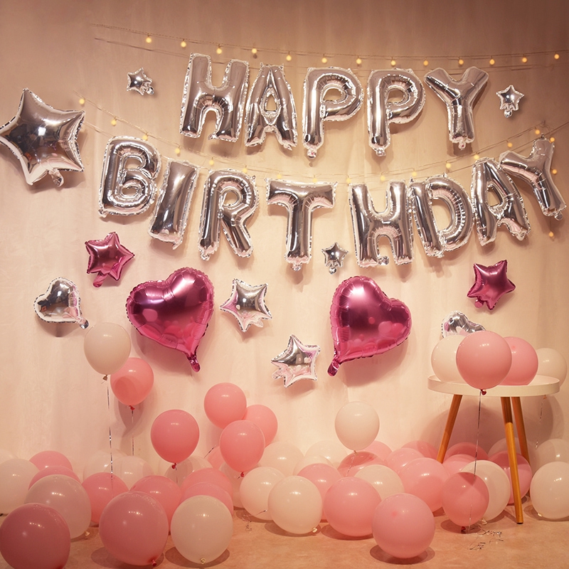 Happy Birthday Party Event Decorations Boyfriend Layout Scene Decoration Crea Shopee Malaysia