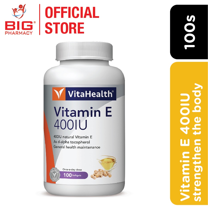 VITAHEALTH VITAMIN E 400IU 100S