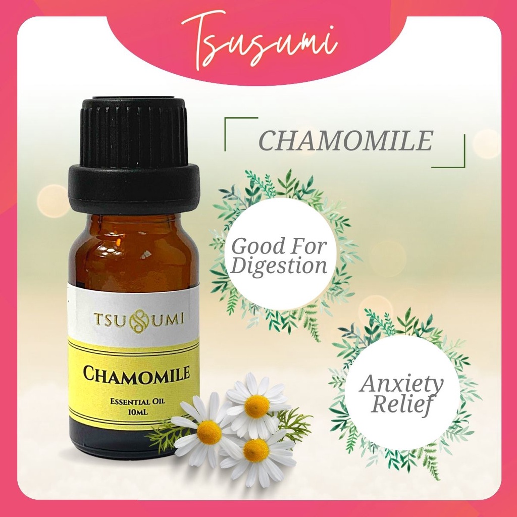 CHAMOMILE Essential Oil 10ml Water Soluble Aroma Diffuser Fragrance Perfume Freshener Digestion Relax Minyak Aroma