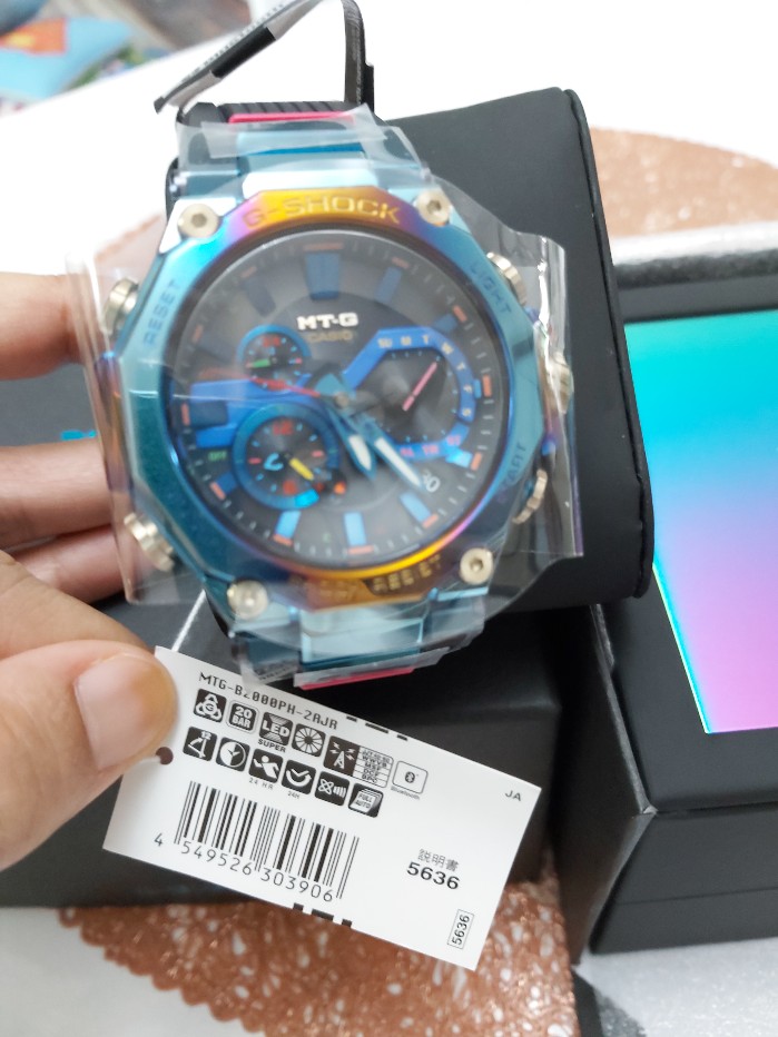 Japan Set G Shock Mtg Blue Phoenix With Rainbow Ip Mtg B00ph 2ajf Mtg B00ph 2a Mtg B00ph Mtg B00 Mtgb00 Shopee Malaysia