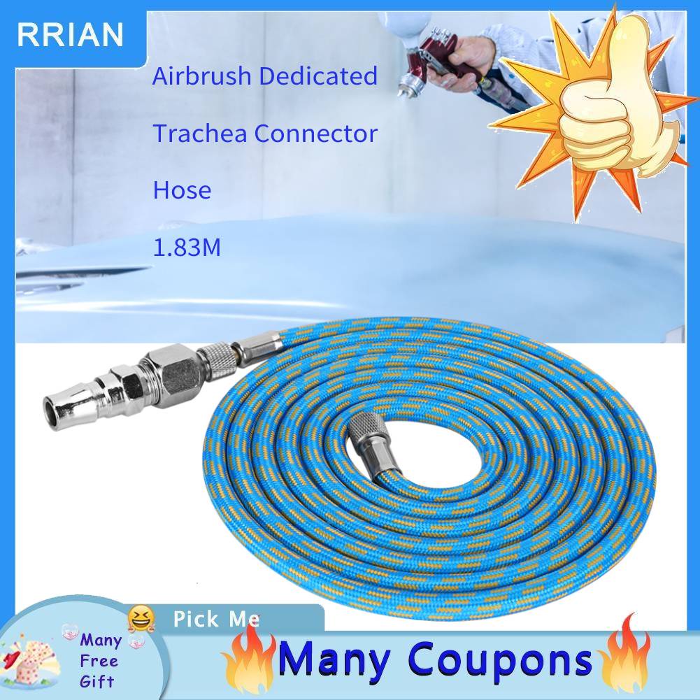 Rrian Braided Airbrush Air Hose Adapter Kit Airhose for Spray Gun ...