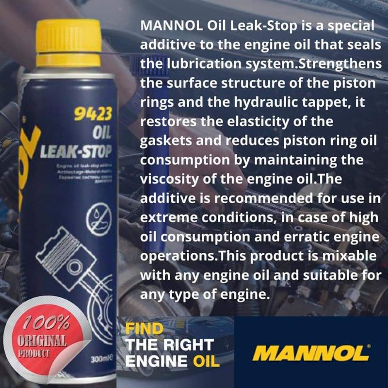 Pastikan Original 9423 Oil Leak Stop Minyak Hitam Leaking Kereta Car Bocor Shopee Malaysia