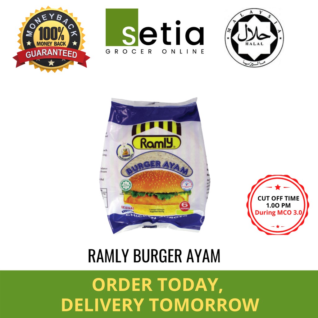 Ramly Chicken/Ayam Burger ( 6 keping )