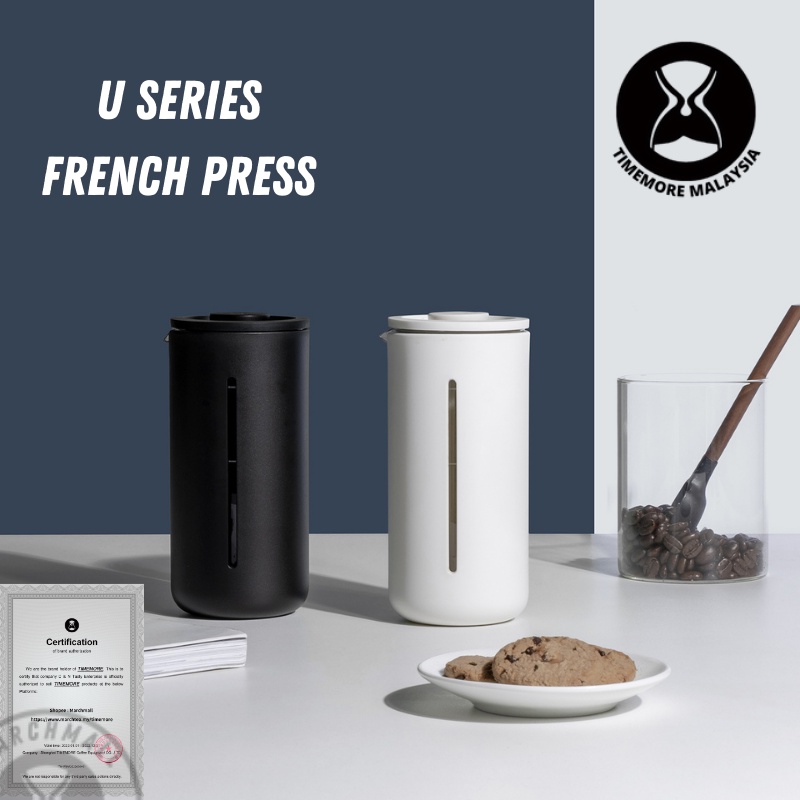 Ready Stock 𝙈𝙔 TIMEMORE -  U Style French Presses Coffee Maker Tea Maker 450ml French Press U