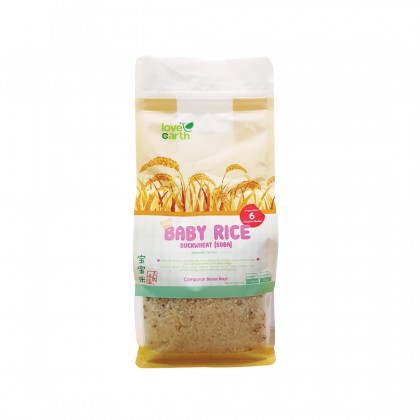 Love Earth Organic Baby Rice (Buckwheat) 900g 乐儿天然宝宝米 - 荞麦 , 玉米碎 900公克 （袋装）