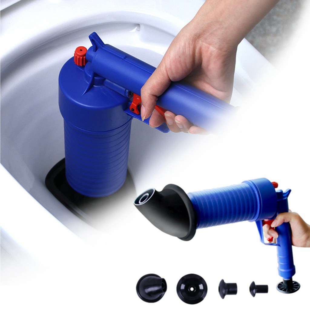 Toilet Dredge Plug Air Pump Blockage Remover Sewer Sinks Blocked Cleaning Tool Pipe Plunger Drain Cleaners Kitchen Tool