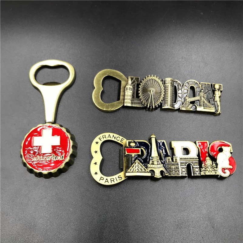 Metal Paris London Souvenirs Bottle Opener Kitchen Accessories