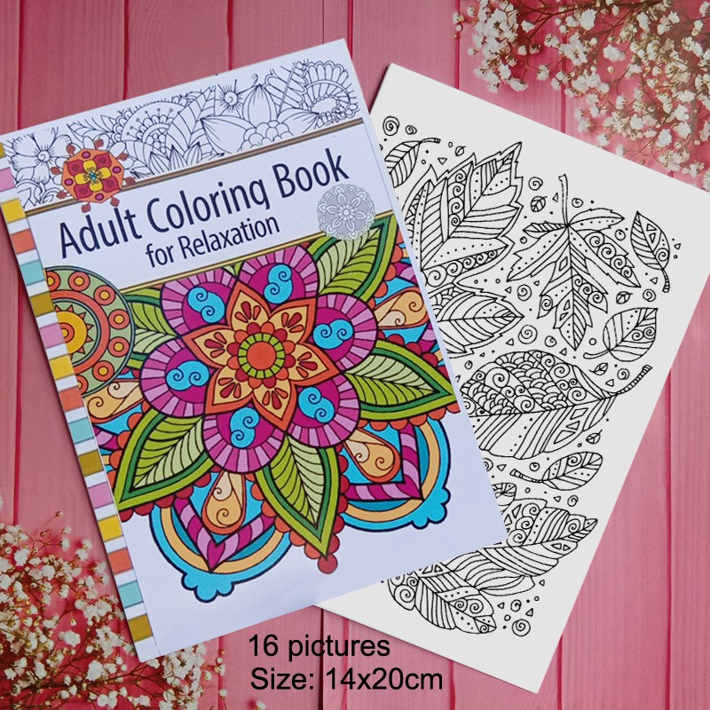 Download Coloring Book For Adult 16 Pictures Colouring Pages Shopee Malaysia
