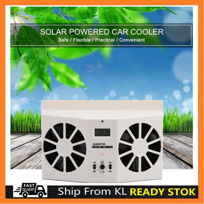 Auto Ventilation Car Automotive Cooler Cooling Solar Powered Exhaust Fan  Kipas Penyejuk Sejuk Udara Kereta Kenderaan