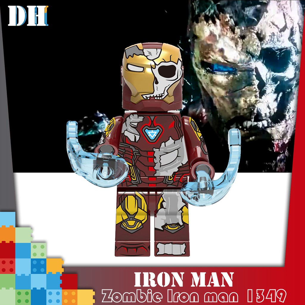 lego iron man zombie