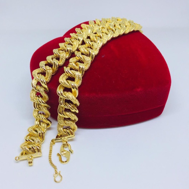 Rantai Tangan Coco Padu Cakuk S Cop 9 1 6 Emas Sadur 24k Shopee Malaysia