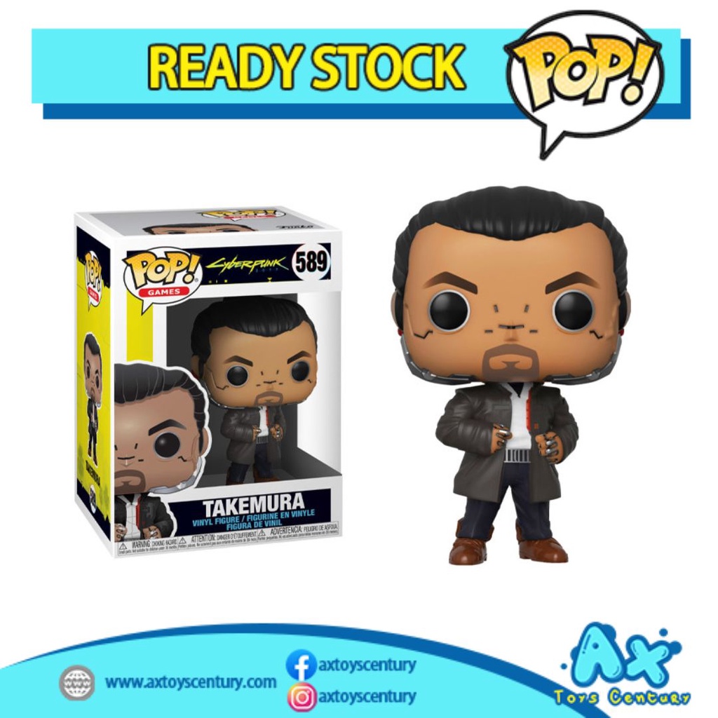 Funko Pop! Games: Cyberpunk 2077 - Takemura #589 100% Genuine