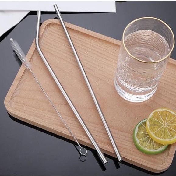 3PCS/Set Stainless Steel Straws Food Grade Metal Straw Tubes Suit For Cup Mason Cup Mug Hot