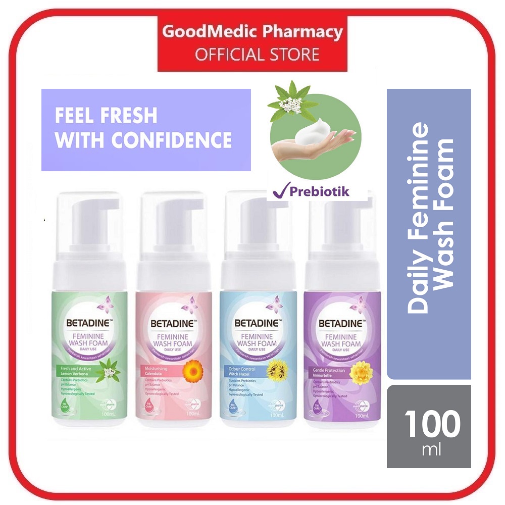 Betadine Feminine Wash Foam 100ml (Gentle Protection , Moisturizing