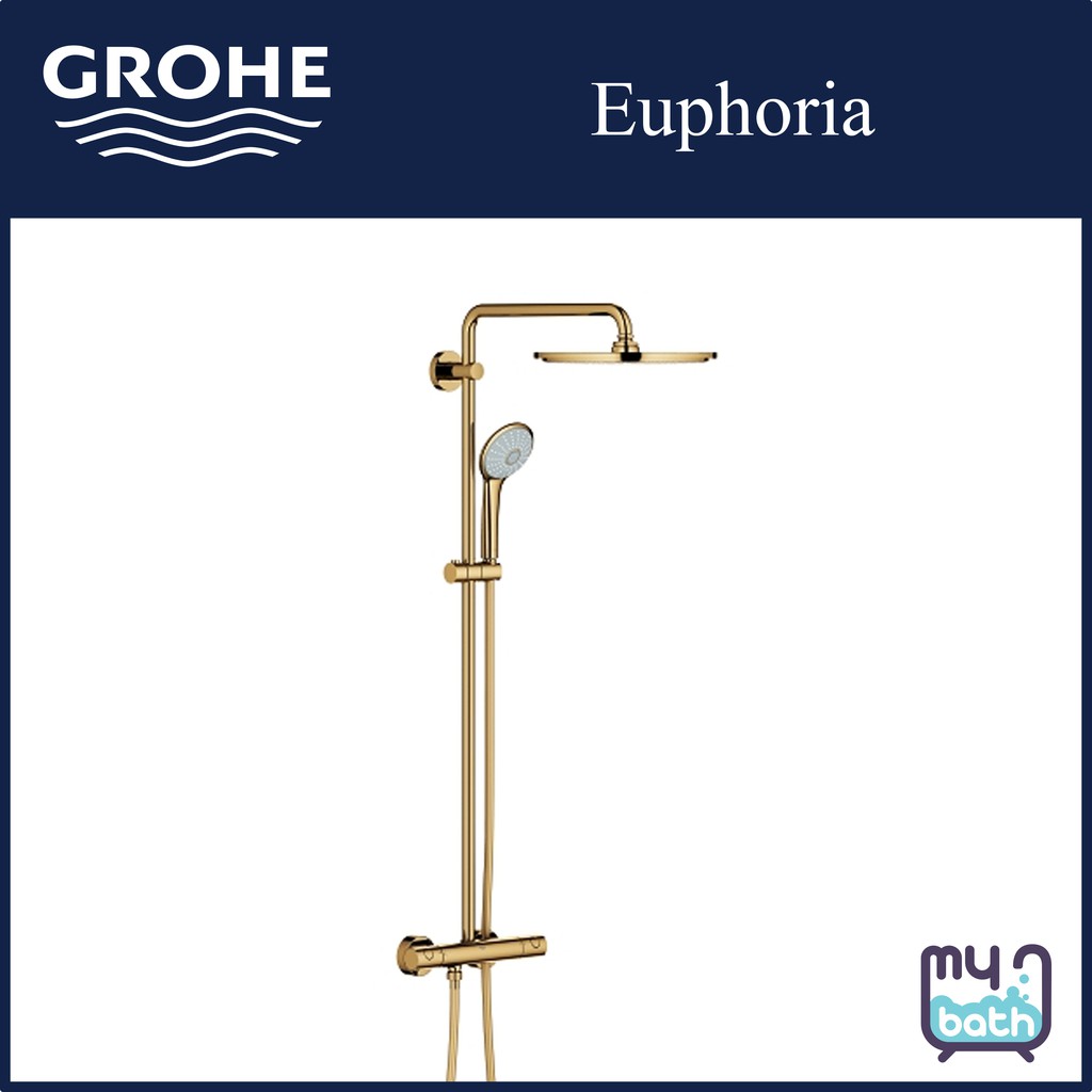 Antibiotics Tyranny every time Grohe 26075GL0 Euphoria System 310 2-Way Exposed Shower Column with Shower  Mixer - Cool Sunrise | Shopee Malaysia