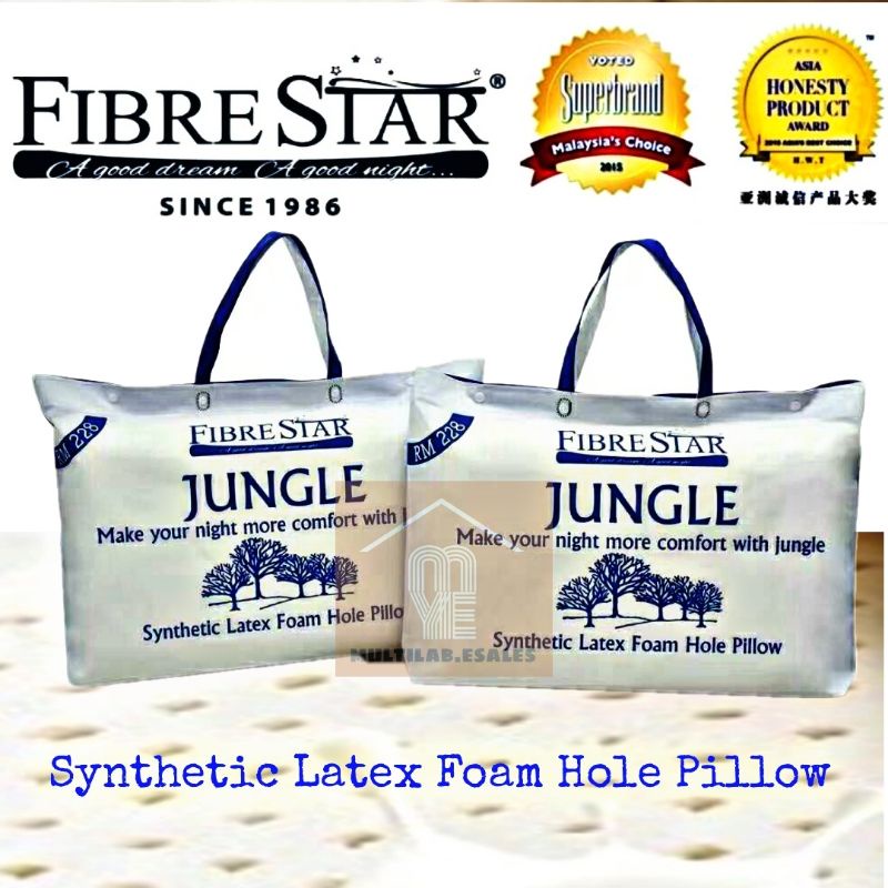 Fibre Star Synthetic Latex Pillow/Bantal Getah Shopee Malaysia