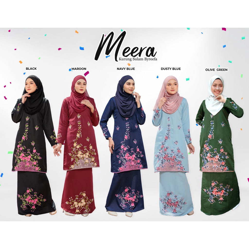 Kurung Sulam Meera ByReefa Collection | Shopee Malaysia