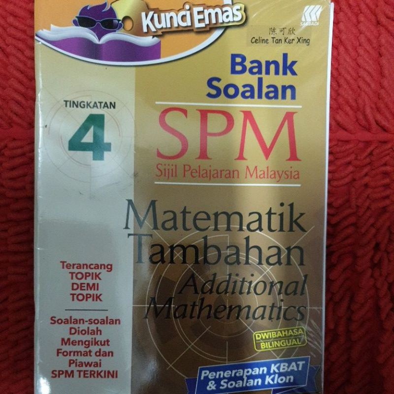 Bank Soalan Spm Add Maths Form 4 Matematik Tambahan Tingkatan 4 Shopee Malaysia