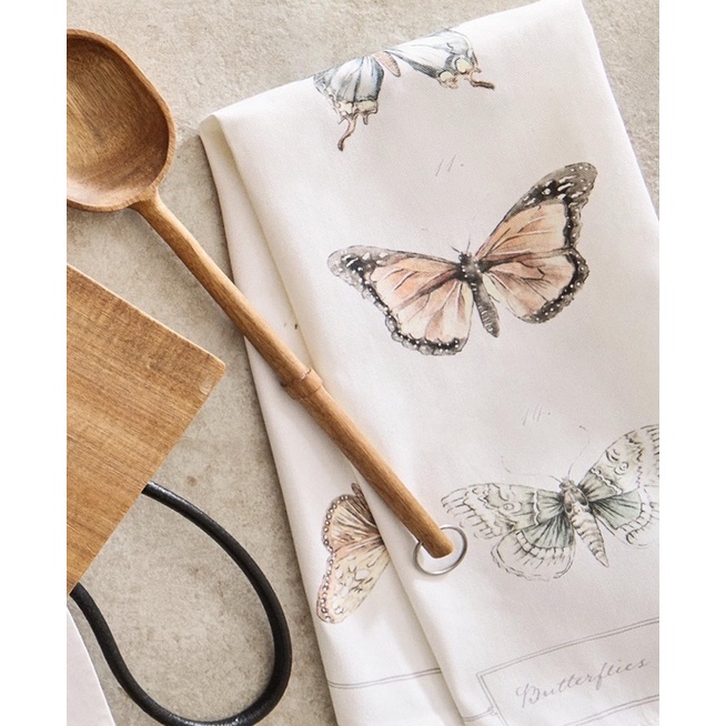 [READYSTOCK] Zara Home butterfly teatowels (set of 2) Shopee Malaysia