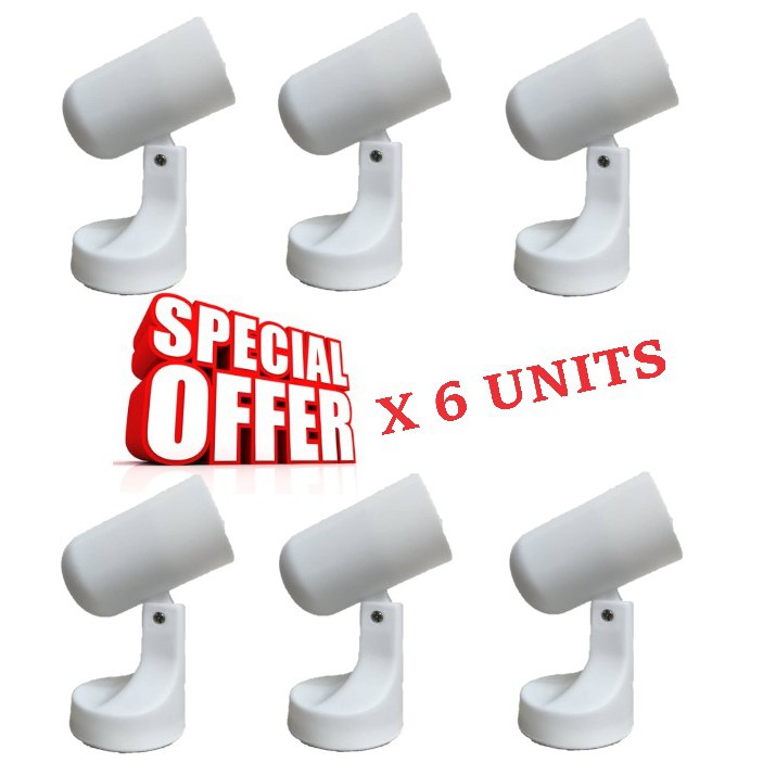 6PCS x INDOOR SPOTLIGHT HOLDER E27 (WHITE) Shopee Malaysia