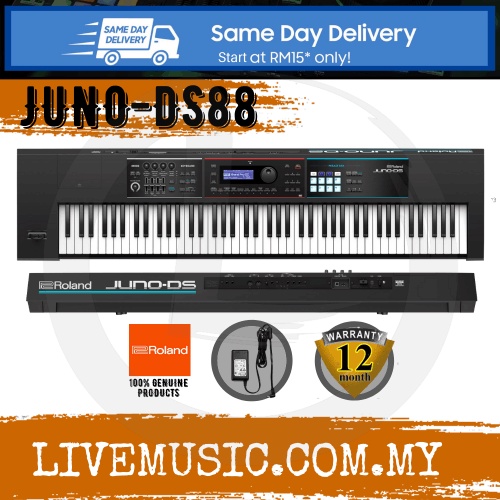 Roland JUNO-DS88 - 88 Keys Synthesizer with Adapter ( JUNO DS88