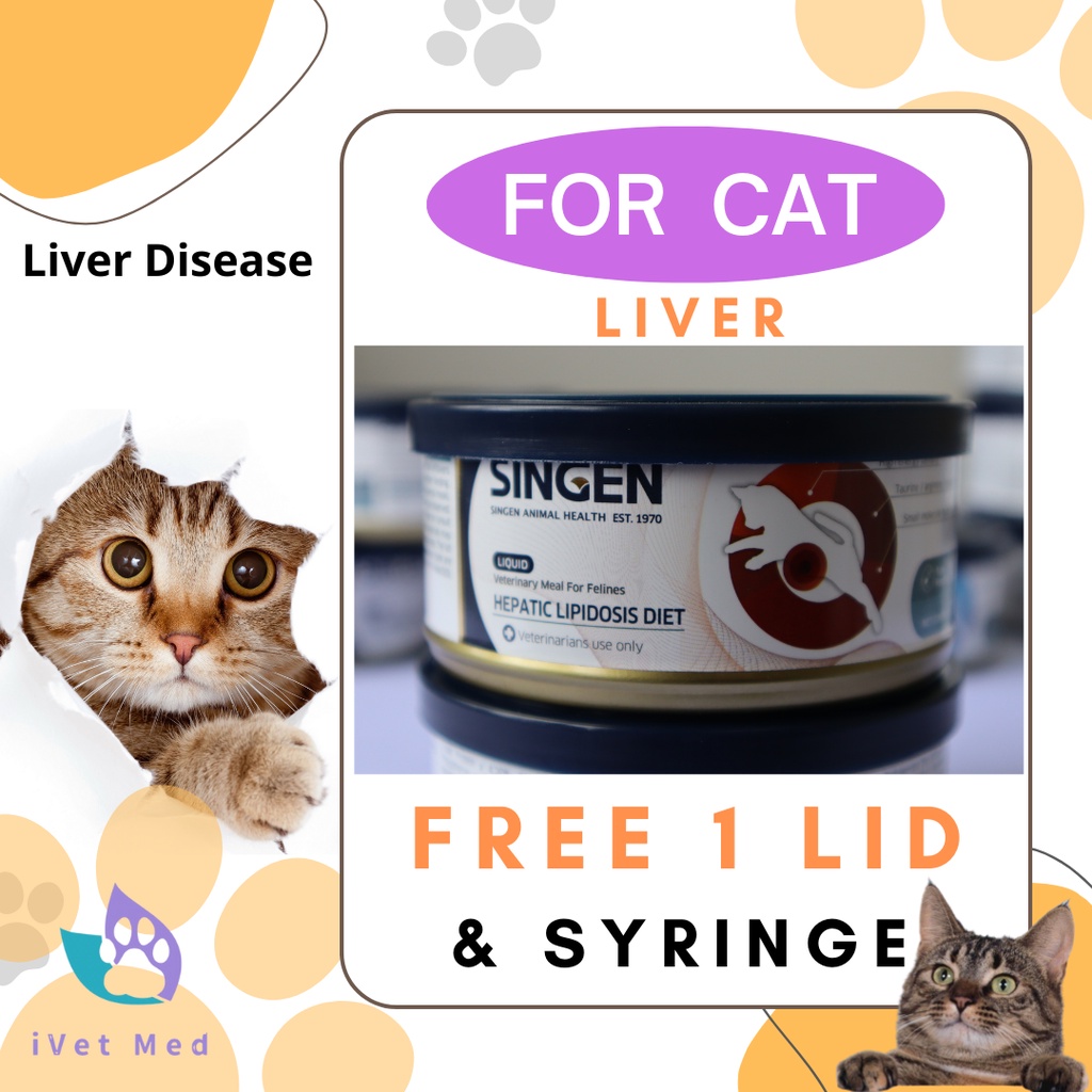 (Singen) Cat Hepatic Lipidosis Liquid Wet Can Food // Yellow Skin
