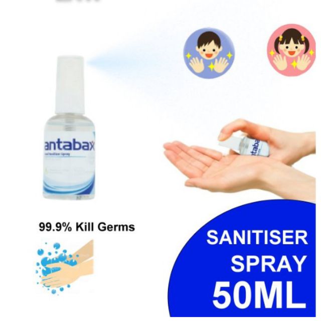 Antabax Hand Sanitizer spray 50ml Shopee Malaysia