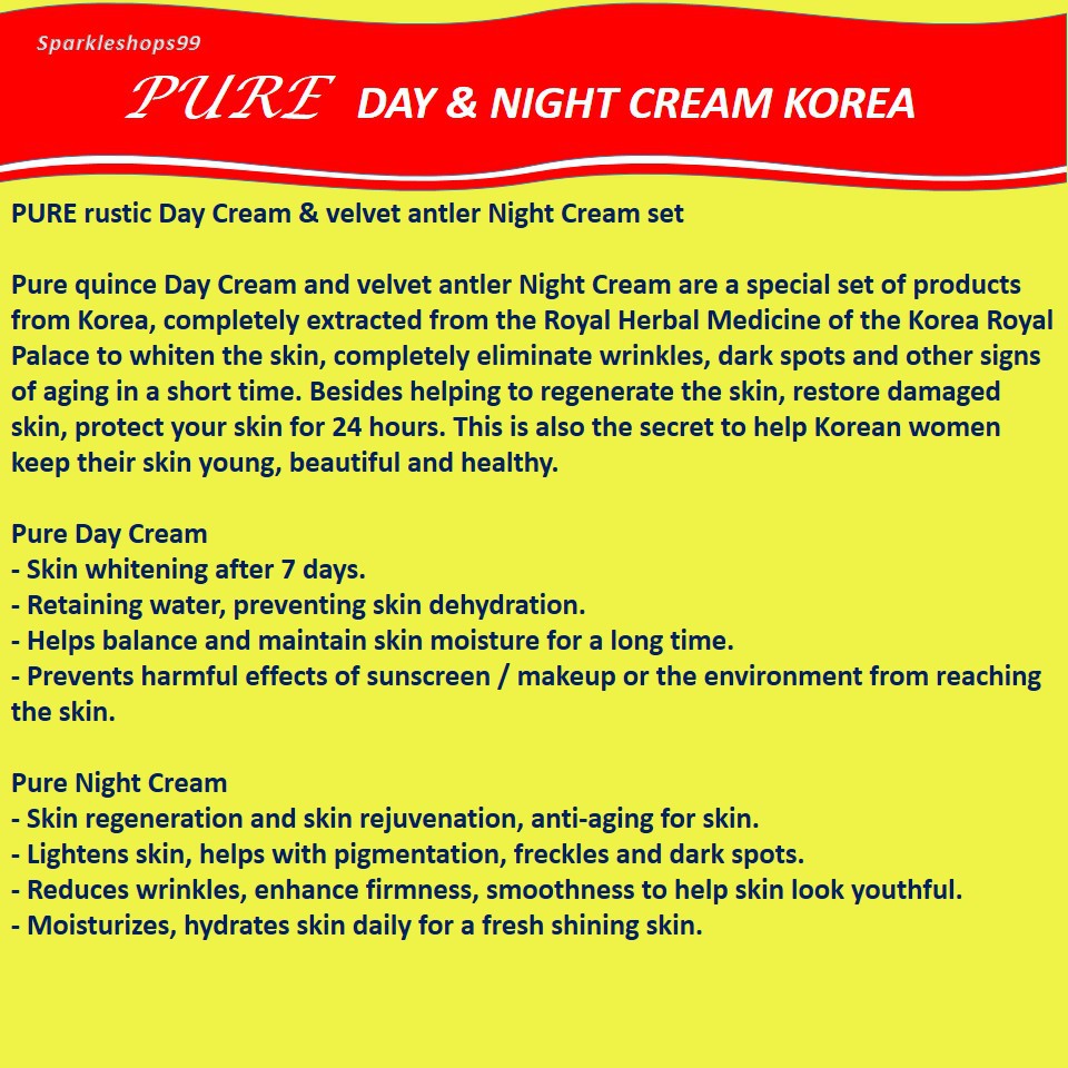 pure day cream korea