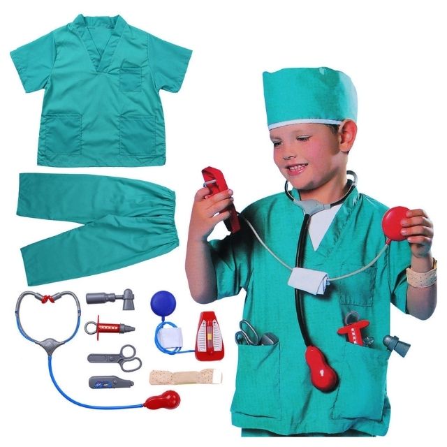 Party Supplies Kids Costume Cosplay Chef / Doctor / Fireman / Police / Contractor Series