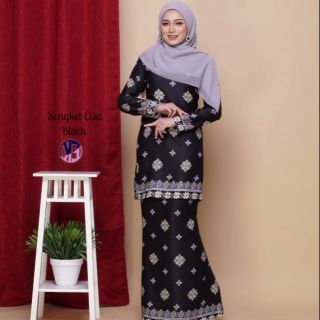  Baju  kurung  kain  songket  elsa untuk  wanita moden berhari 
