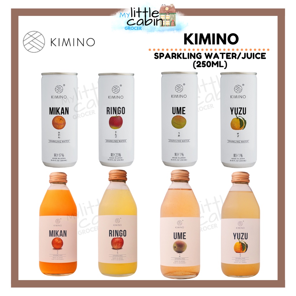 [JAPAN] Kimino Sparkling Juice/Sparkling Water (250ML) Shopee Malaysia
