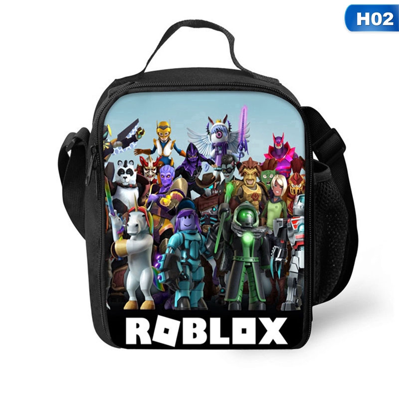 Dongminghong Roblox Cartoon Insulated Lunch Bag Student School Travel Snack Picnic Shopee Malaysia - ซอทไหน cartoon roblox games printing lunch bag for kids