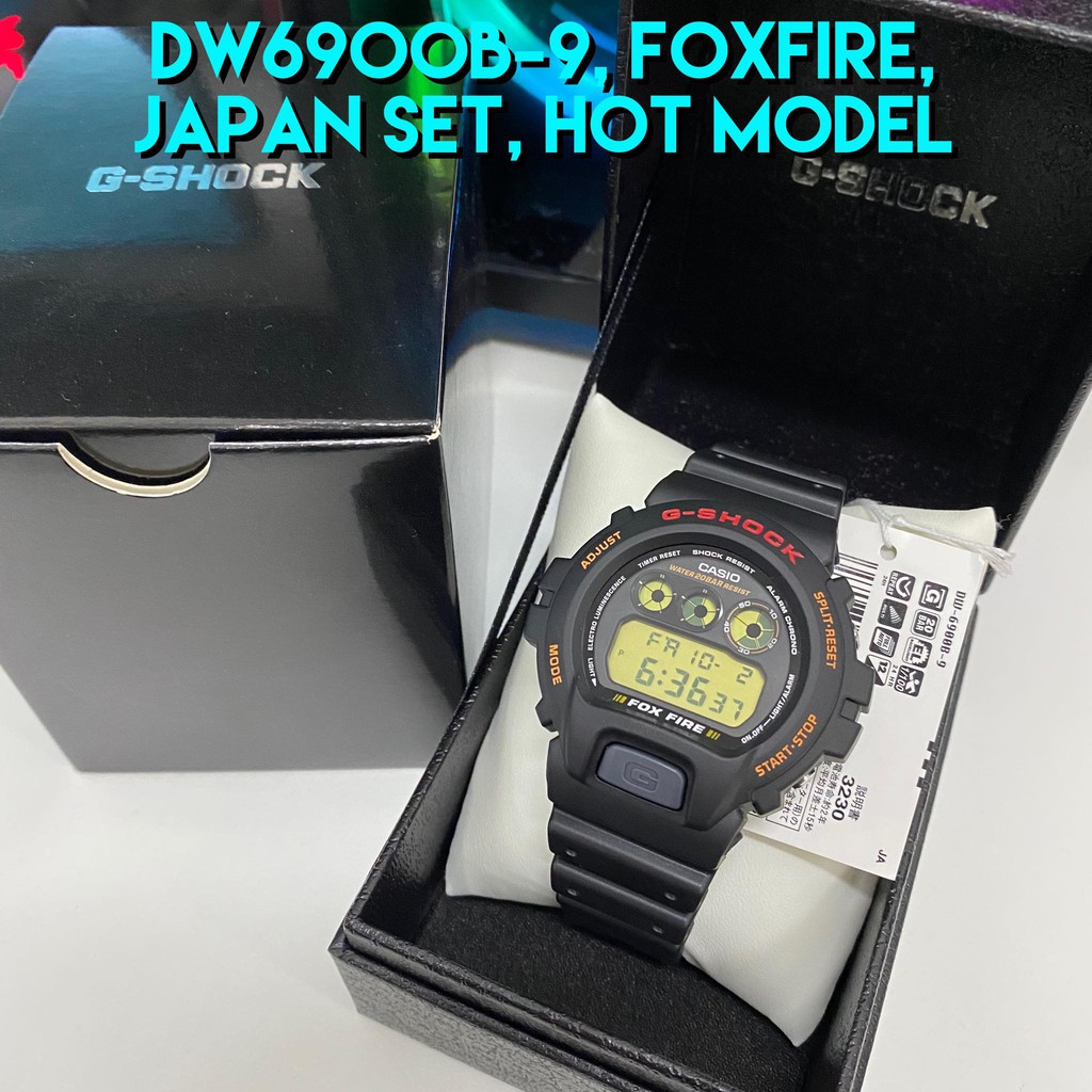 Original G Shock Foxfire Dw 6900b 9 Jf Set Japan Set Hot Item Color 1 Year Warranty Shock Resist Shopee Malaysia