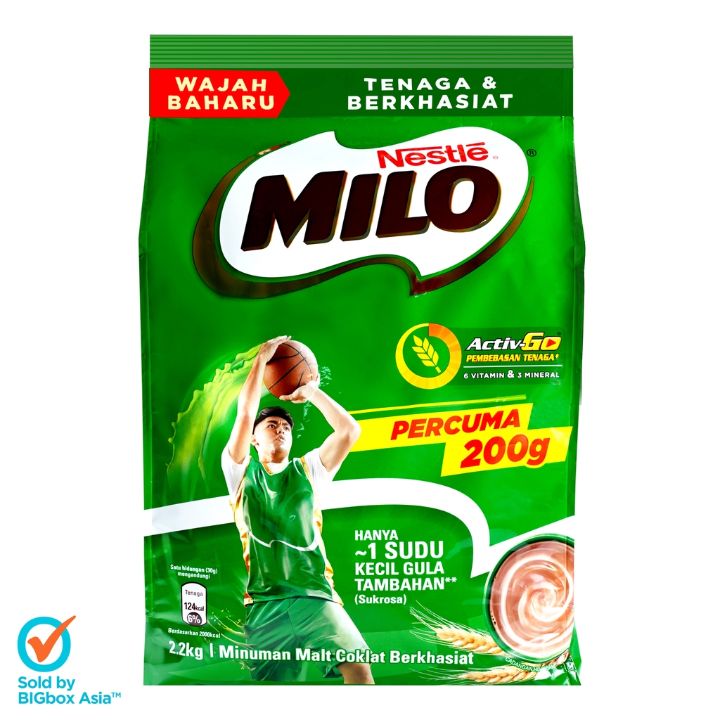 Milo Activ Go Softpack 2kg Free 200g Shopee Malaysia