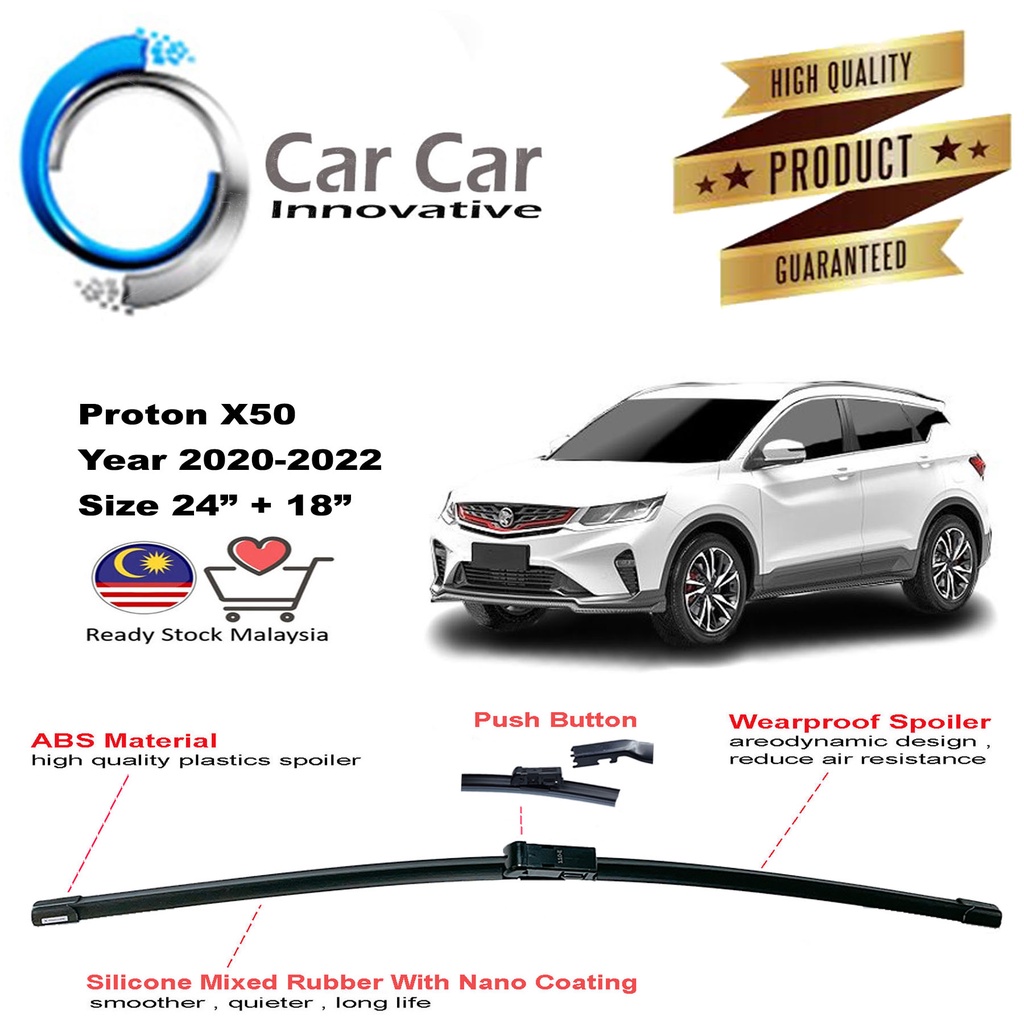 Proton X50 Wiper, Car Wiper Blades, Car Windshield, Year 20202022 ( 1