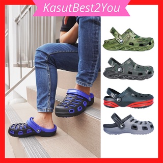 Ready Stock Men Crocs Outdoor Casual Sandals with 5 colors