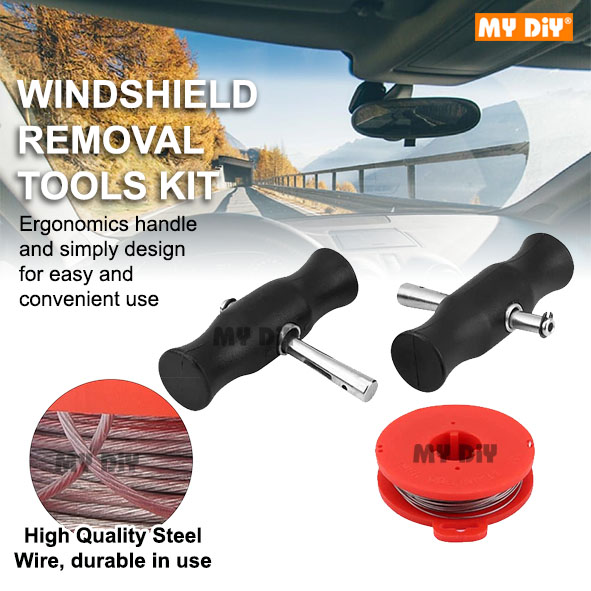 MYDIYHOMEDEPOT - Car Windshield Removal Tools, Windscreen Removal Kit ...